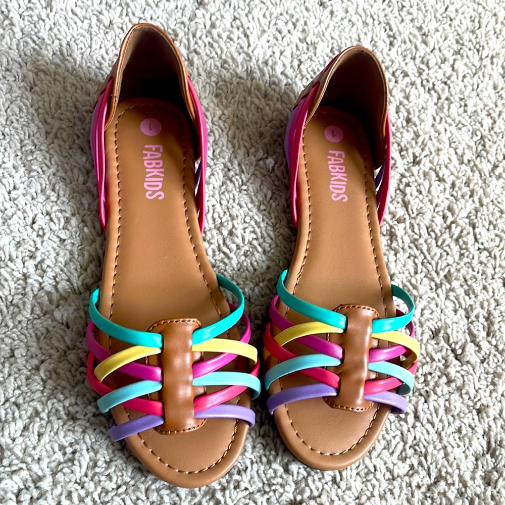 Girls Fabkids- multi-colored sandals